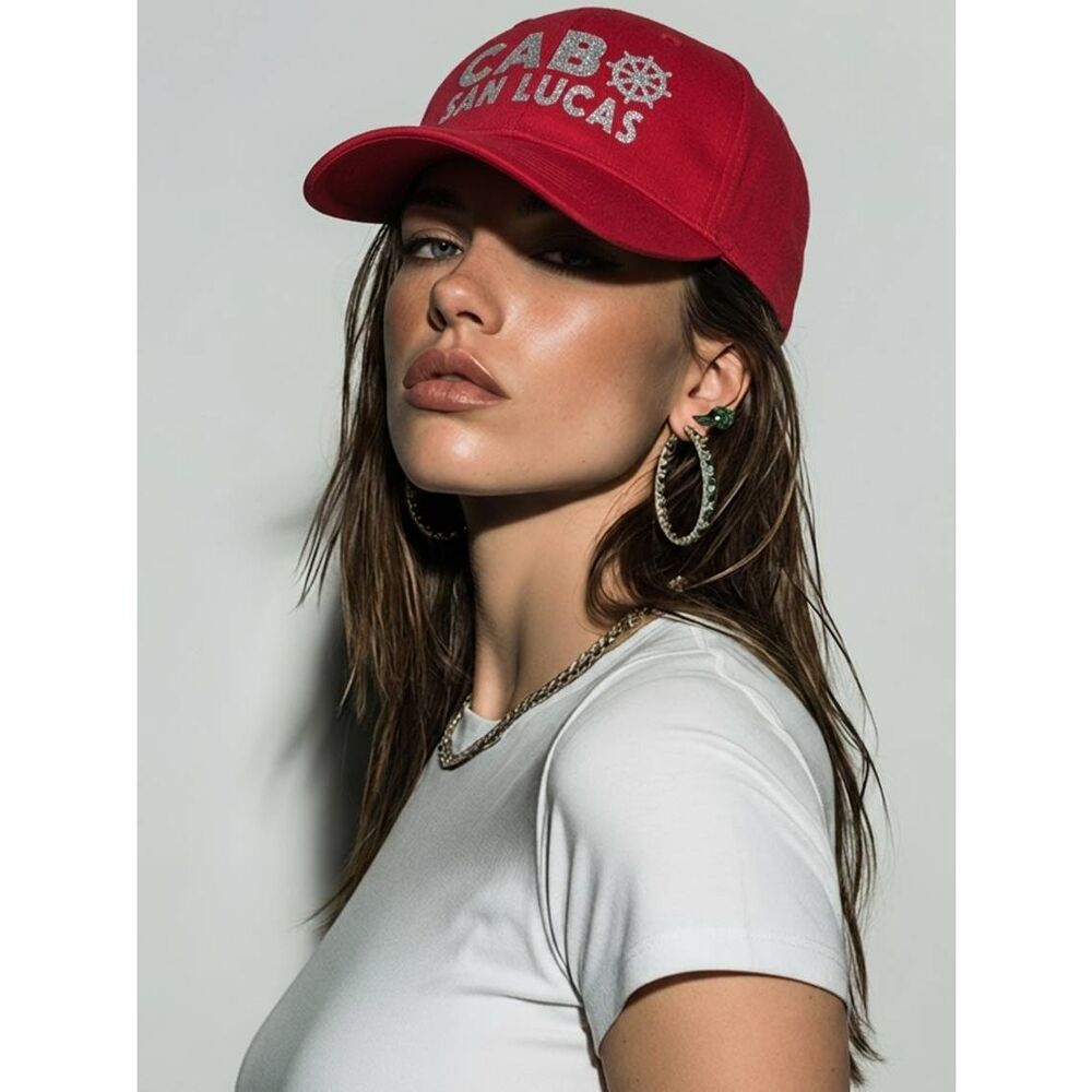 🔹️Red Cabo San Lucas Mexico Beta Adjustable Athletic Hat